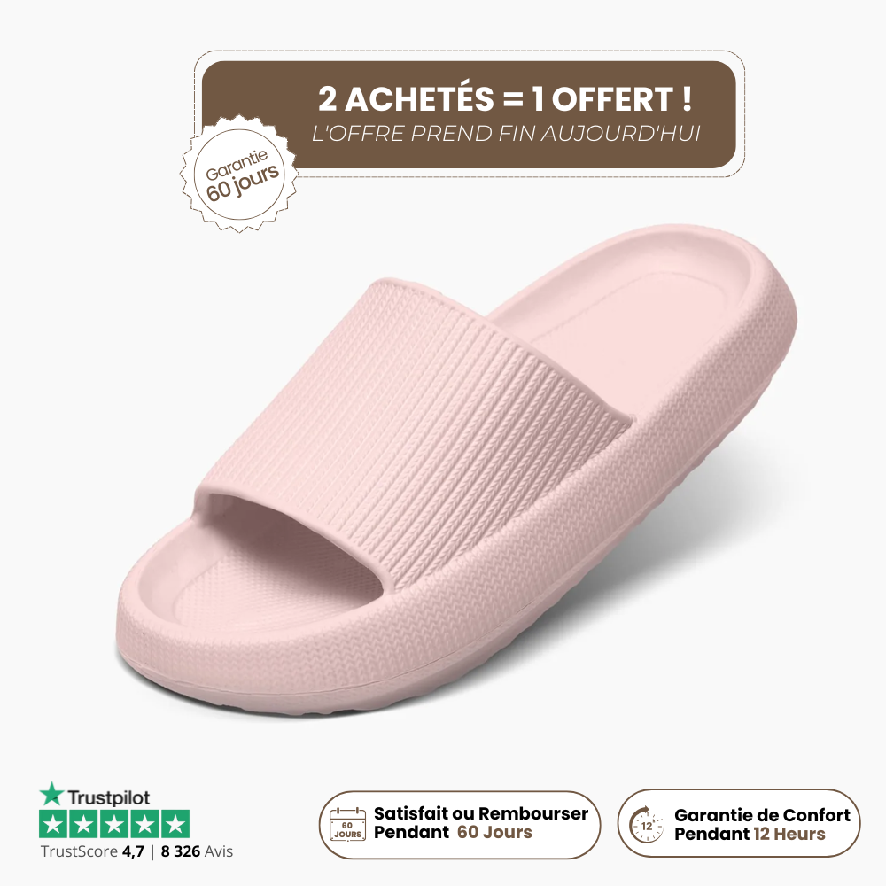 Cloudies™ – Les claquettes super moelleuses
