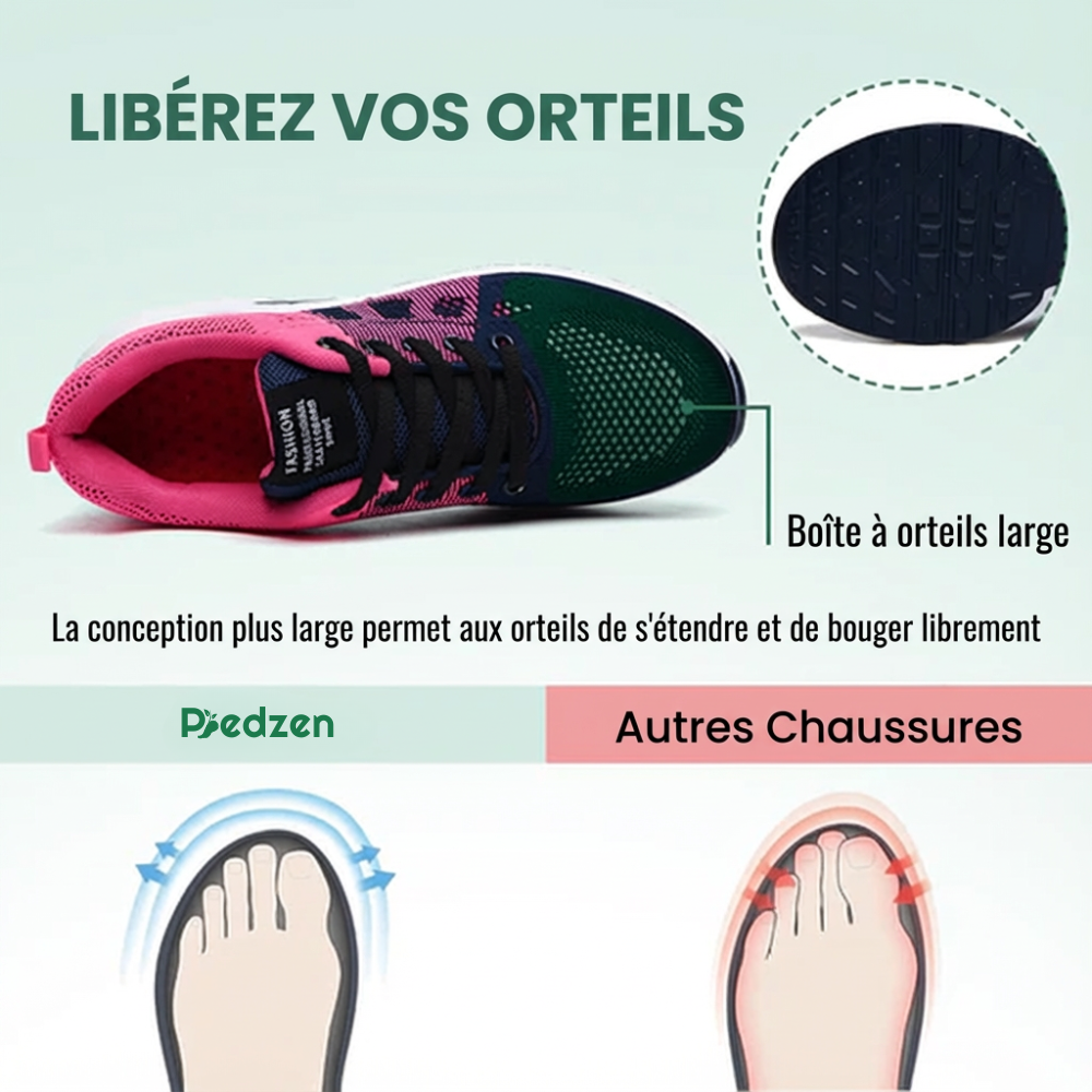 Chaussures orthopédiques Peace Foot en maille