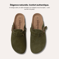 Sabots Piedzen en daim – Le confort orthopédique au design chic