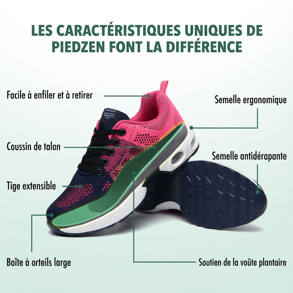 Chaussures orthopédiques Peace Foot en maille