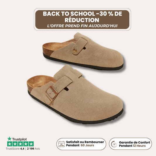 Sabots Piedzen en daim – Le confort orthopédique au design chic
