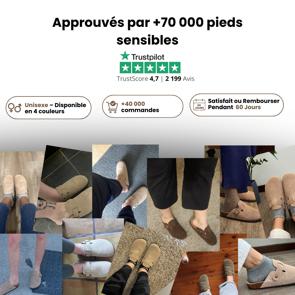 Sabots Piedzen™ – Dites adieu aux douleurs plantaires et lombaires