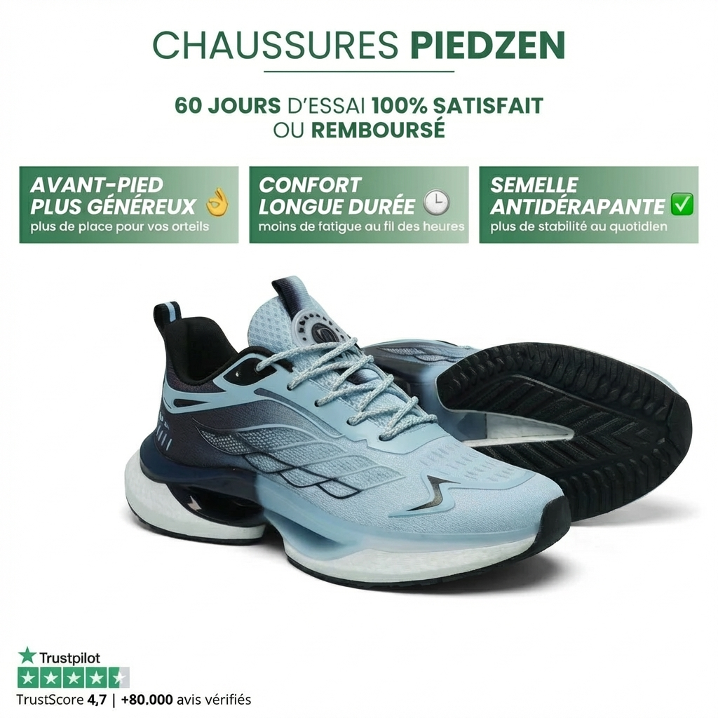 Piedzen - Chaussures confort antidérapantes